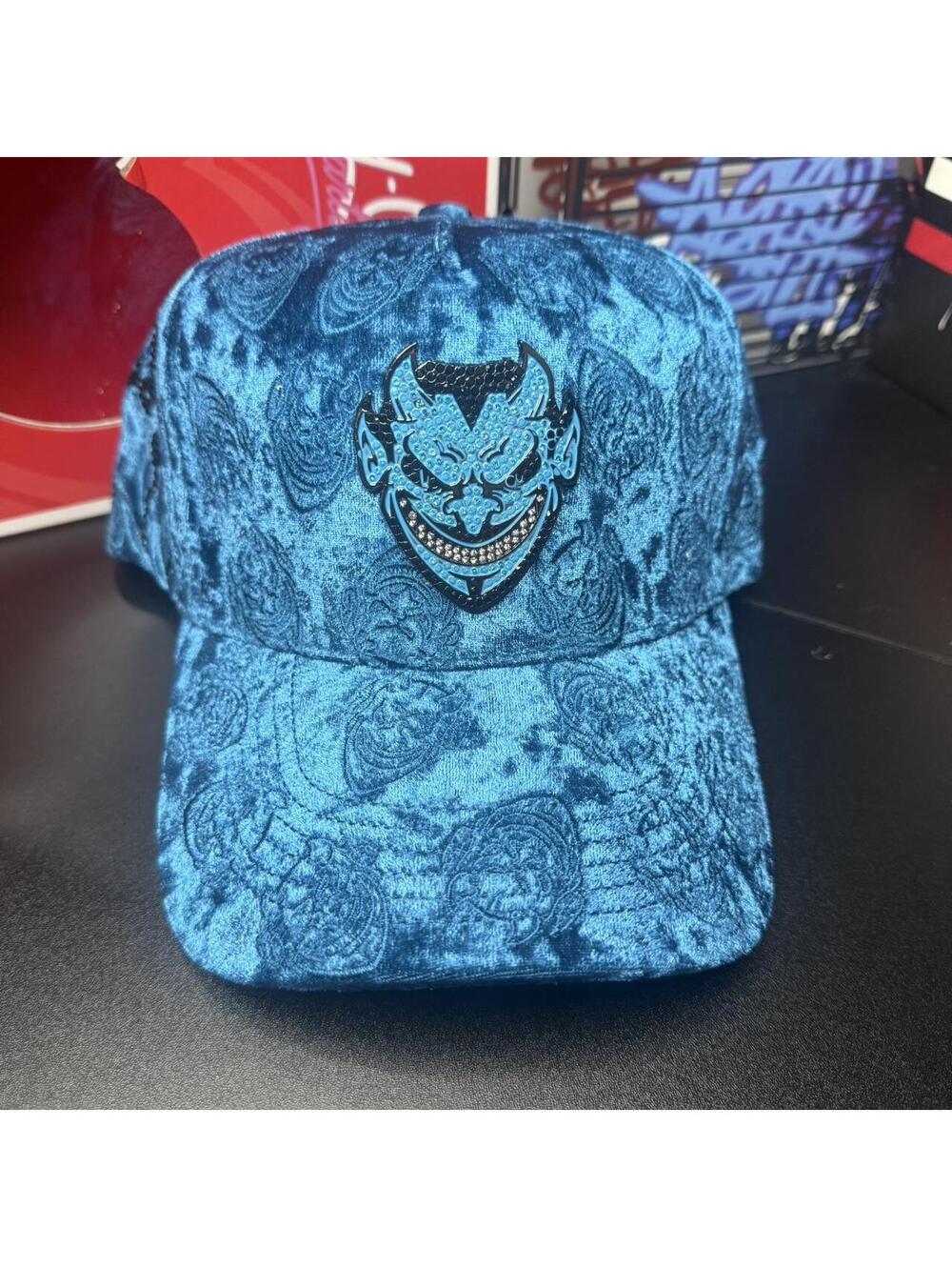 Chucky Hats Inferno Diablo Lucifer Light Blue Barbas Dandy